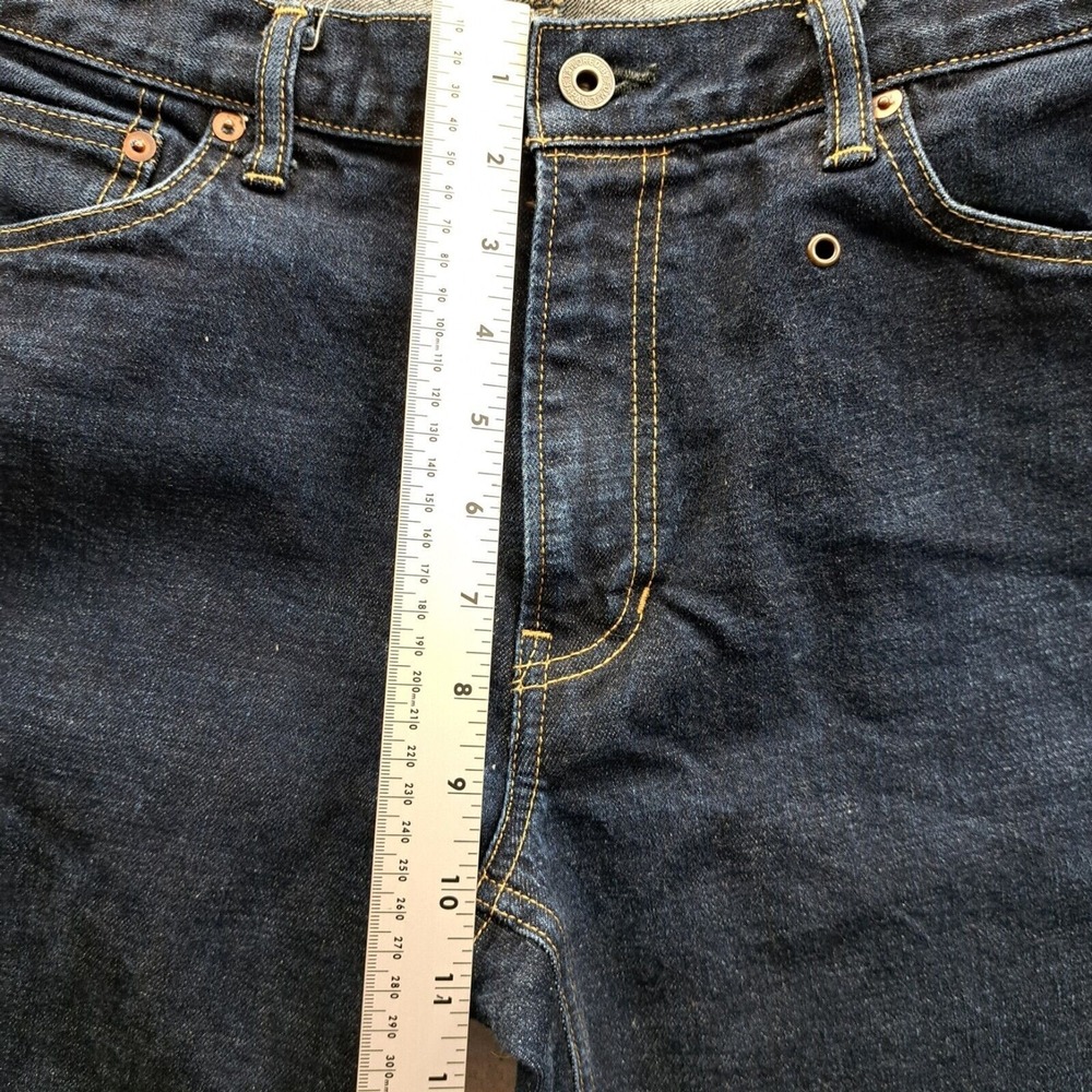 Mens FDMTL Japan Jeans Skinny Fit Straight  Blue EUC 36x34 Fundamental Agreement - Picture 7 of 10